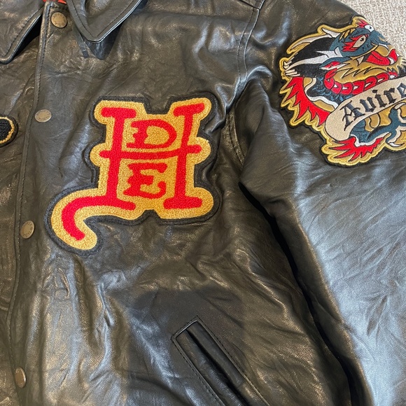 NEW. Ed Hardy Leather Jacket - Picture 5 of 6